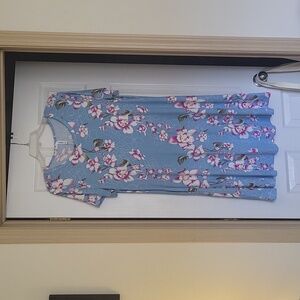 Brand New Dress, Blue w/Pink an white, Size 2XL, Brand: Korsis $25